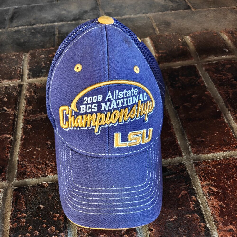 LSU Tigers 2008 BCS National Championship Hat Allstate New Orleans